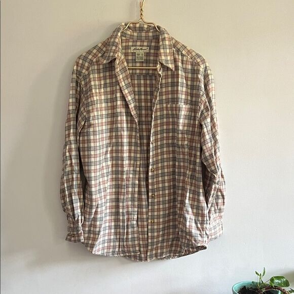 Plaid Button-Up Shirt- Eddie Bauer - Picture 1 of 6